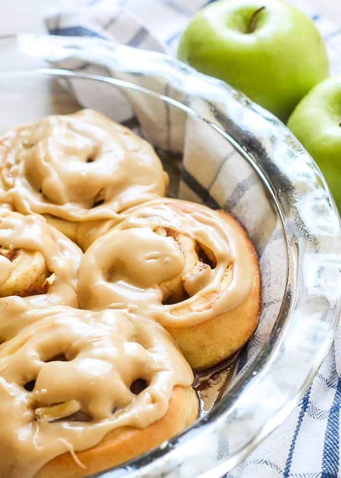 Caramel Apple Sweet Rolls