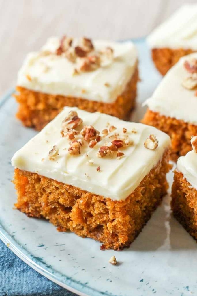 Pumpkin Bars with Cream Cheese Frosting are a fall tradition