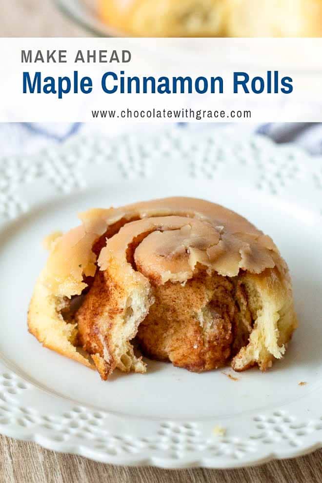 Maple Cinnamon Rolls are soft cinnamon rolls with a maple glaze. 