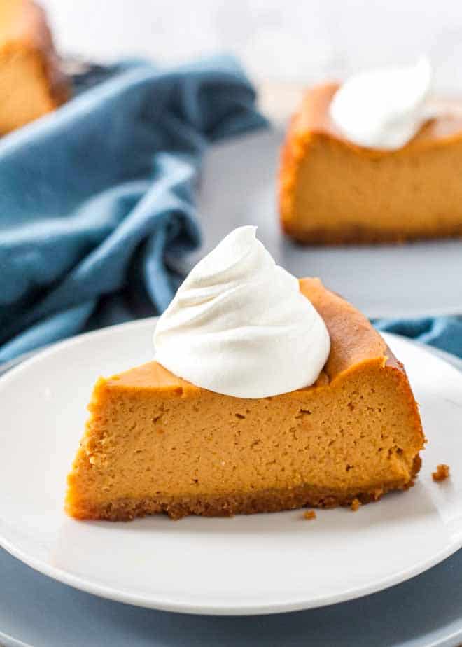 Pumpkin Pie Cheesecake is a new Thanksgiving favorite!