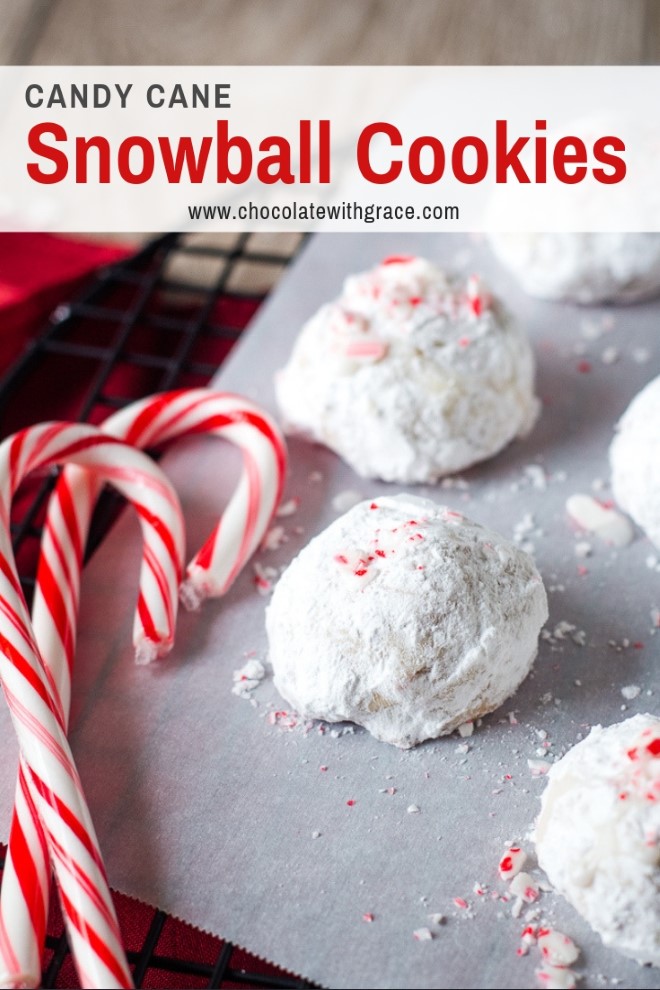Peppermint Snowball Cookies + more cookies with candy cane pieces ...