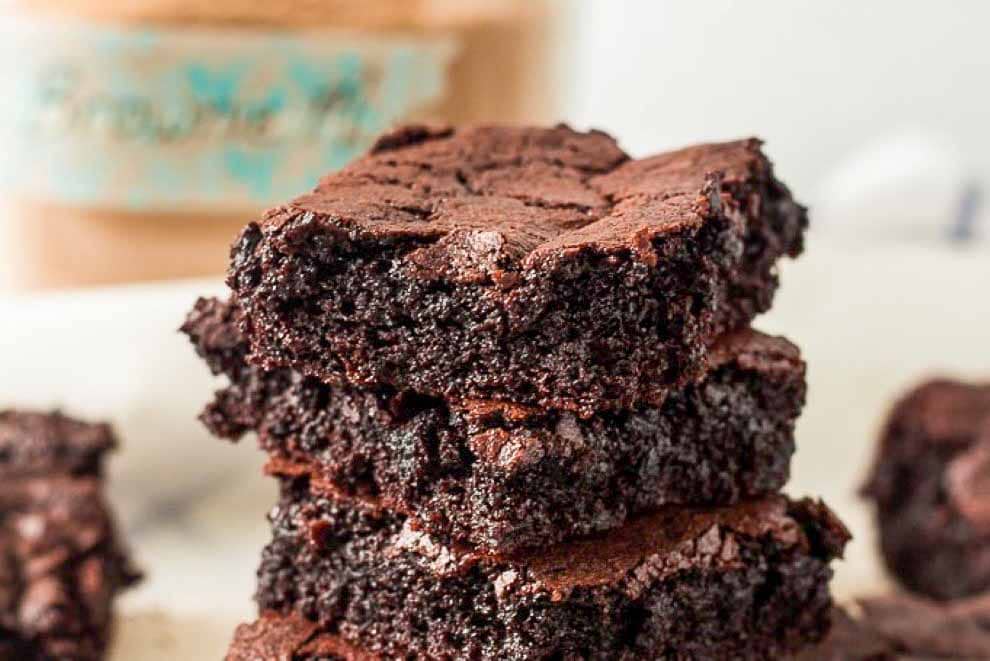 Easiest Cake Mix Brownies | from Somewhat Simple