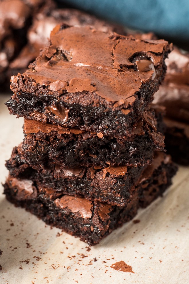 the best homemade fudgy brownies in the world 