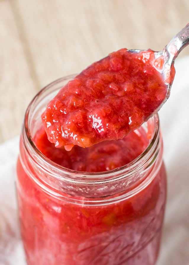 Old Fashioned Rhubarb Sauce - enjoy it on its own or over ice cream.