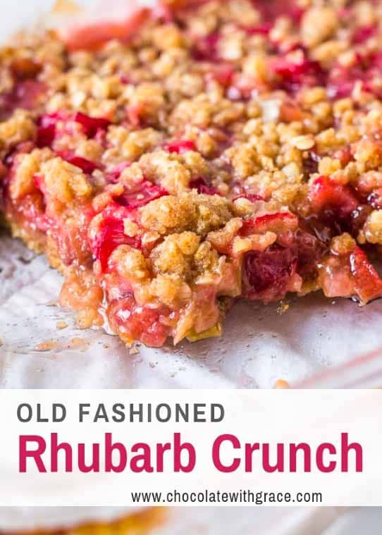 Rhubarb Crunch is an old-fashioned dessert that we all love!