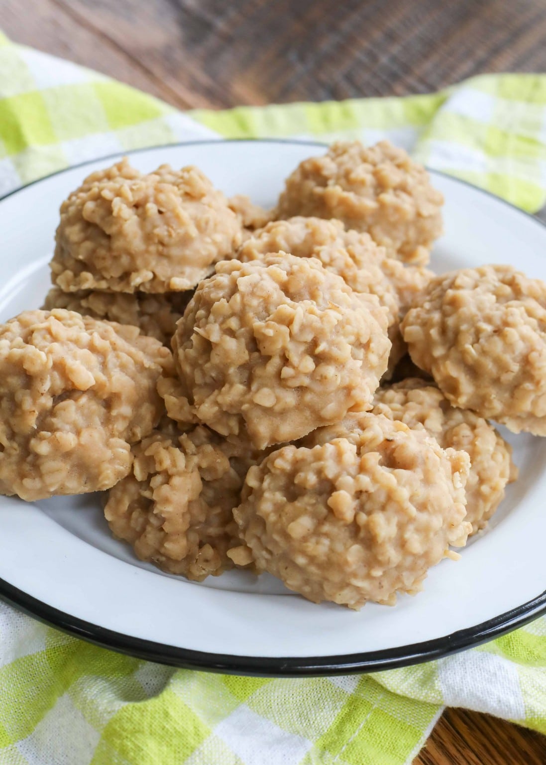 No Bake Peanut Butter Cookies - Chocolate with Grace