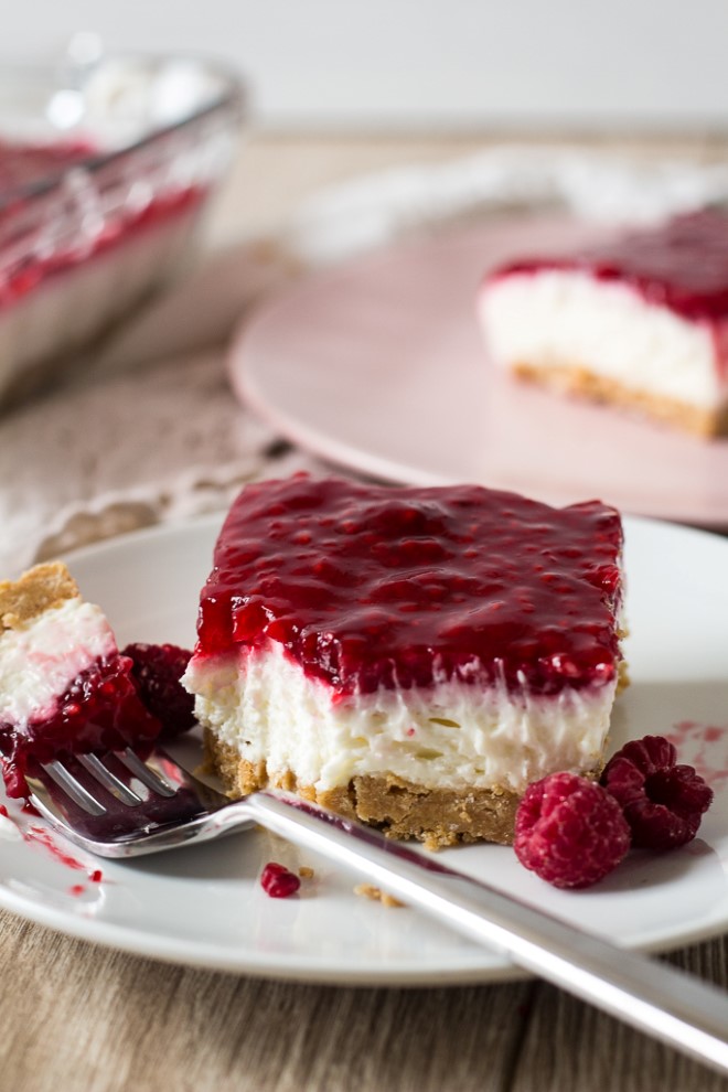 No Bake Raspberry Cheesecake Chocolate with Grace