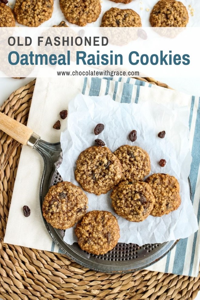 Old Fashioned Oatmeal Raisin Cookies