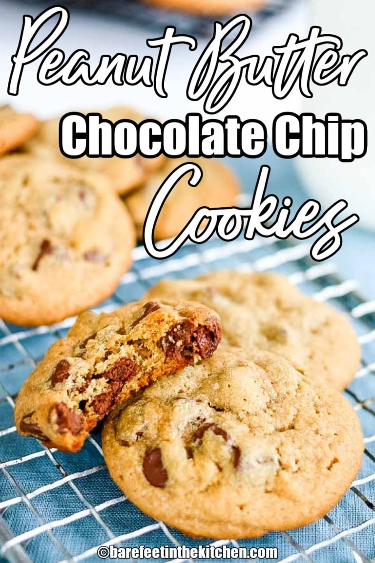 Peanut Butter Chocolate Chip Cookies - Chocolate with Grace