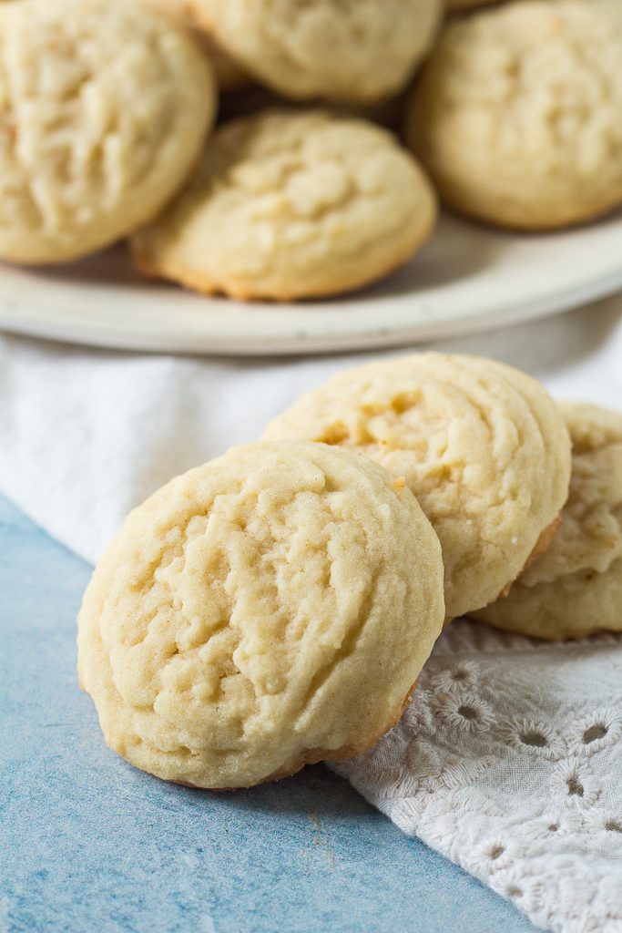 a stack of amish sugar cookies