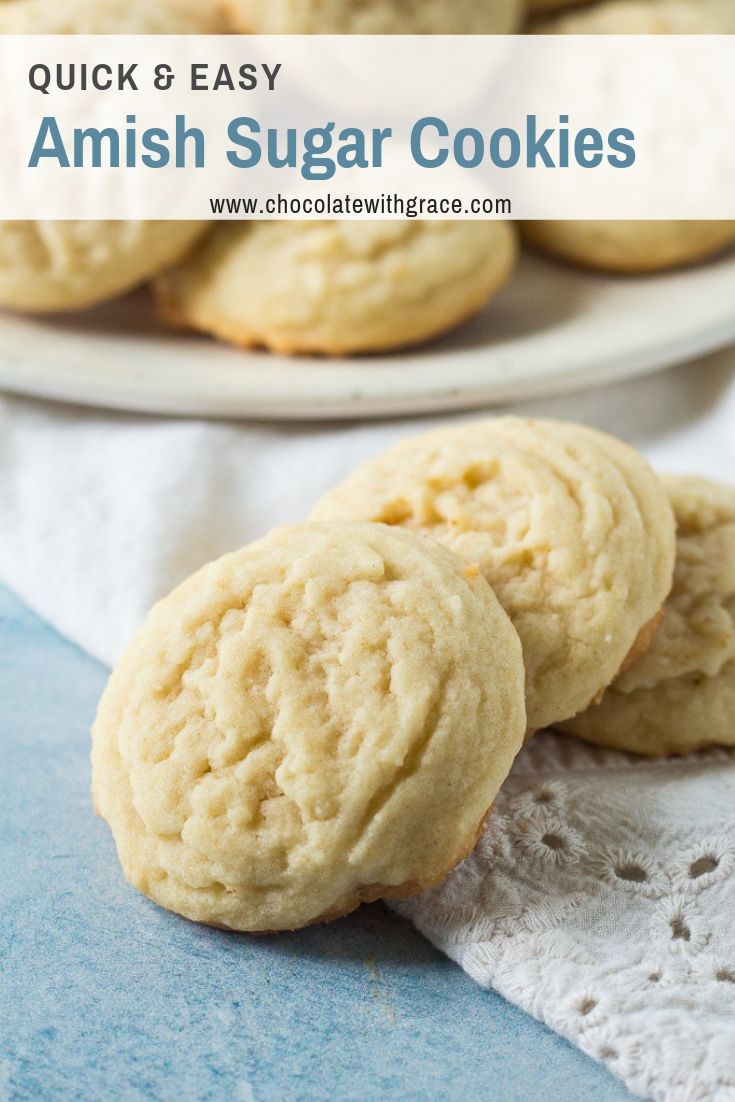 Amish Sugar Cookies - Chocolate with Grace