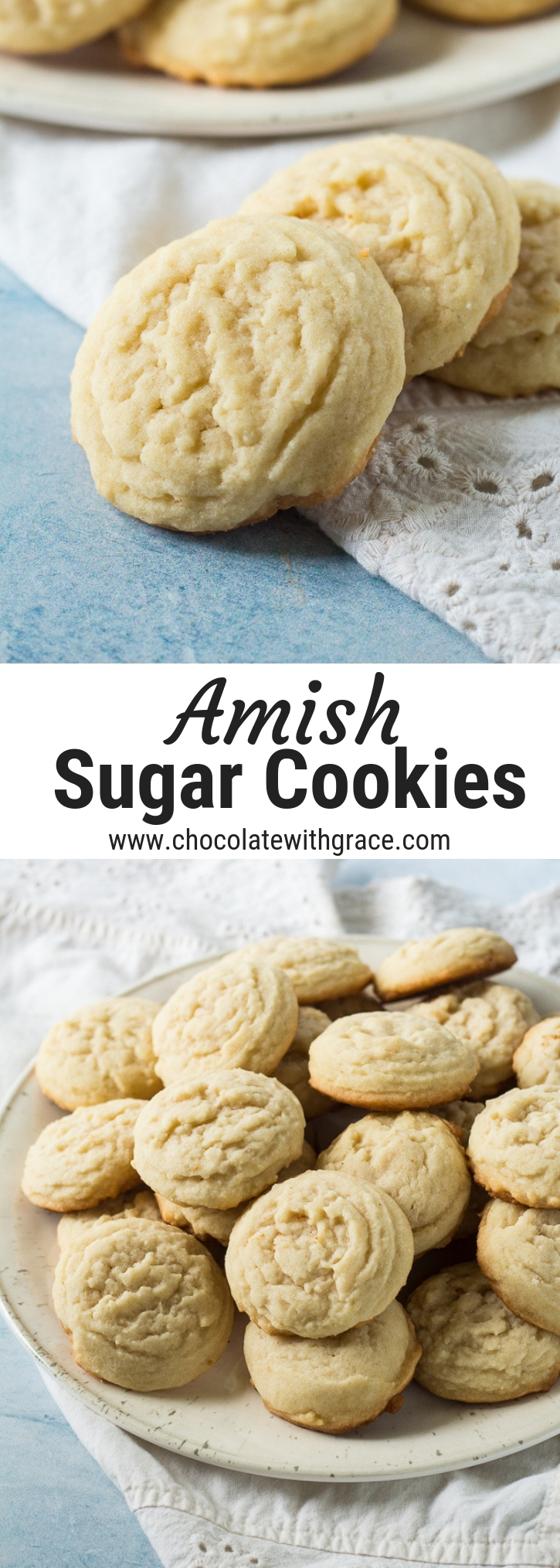 Amish Sugar Cookies - Chocolate with Grace