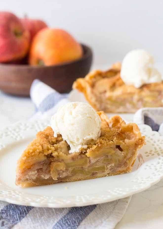 The Best Ever Apple Streusel Pie - Chocolate with Grace