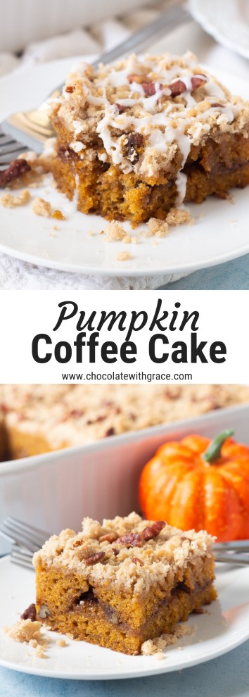 Pumpkin Coffee Cake - Chocolate With Grace