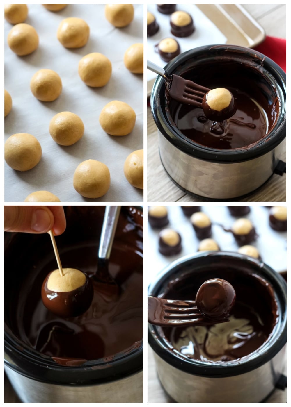 Buckeyes (Peanut Butter Balls) - Chocolate with Grace