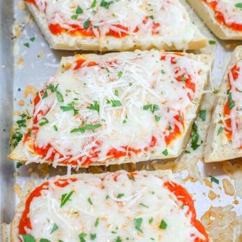 French Bread Pizza is a kid and adult favorite