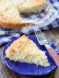 Impossibly Easy Crustless Coconut Pie
