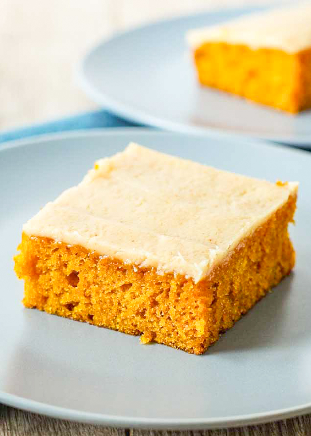 Pumpkin Sheet Cake with Brown Butter Icing