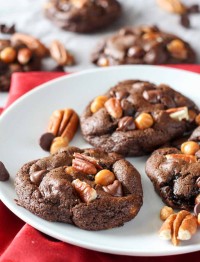 Chewy Chocolate Turtle Cookies