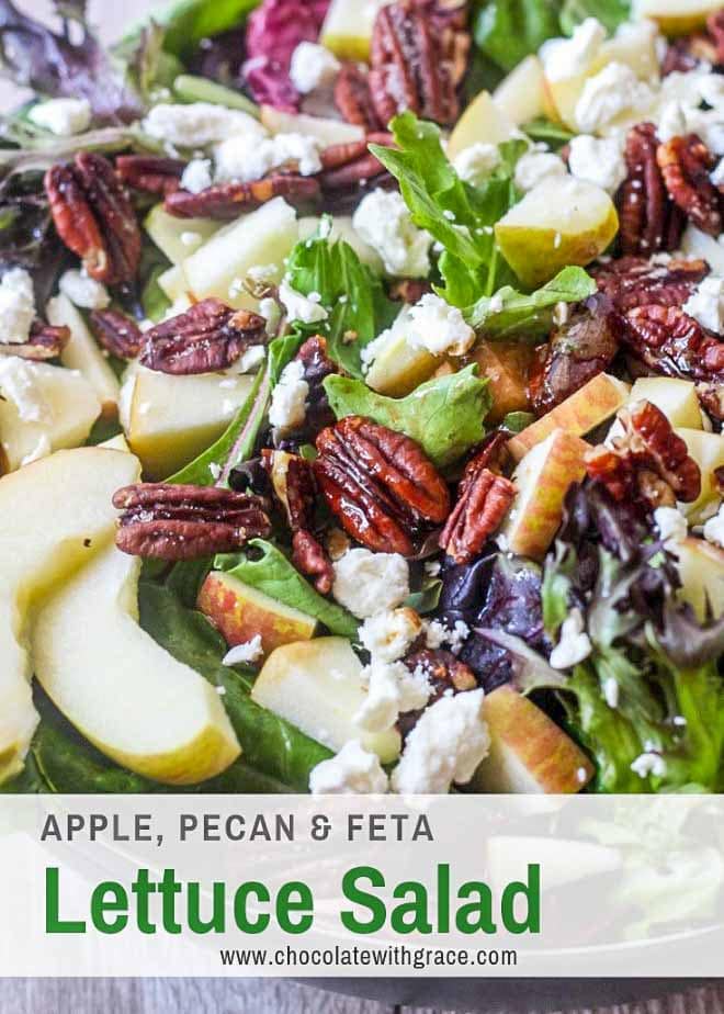 Apple, Pecan, Feta Salad with Dijon Vinaigrette
