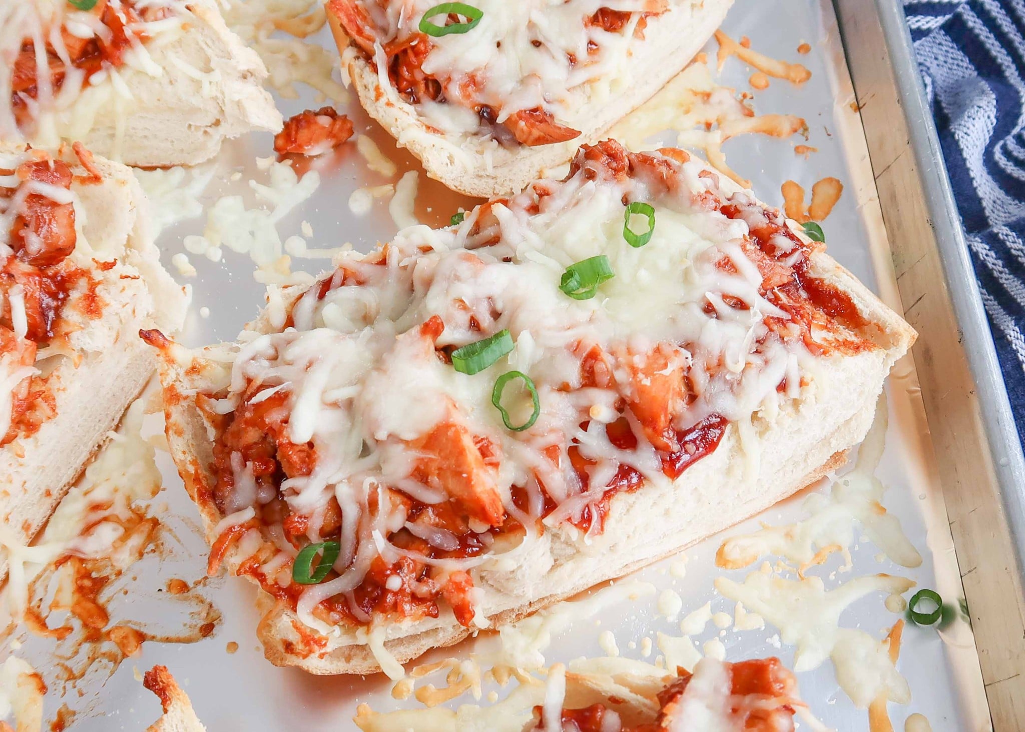 BBQ Chicken French Bread Pizza - Chocolate with Grace