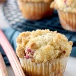 Rhubarb Muffins with Streusel Topping