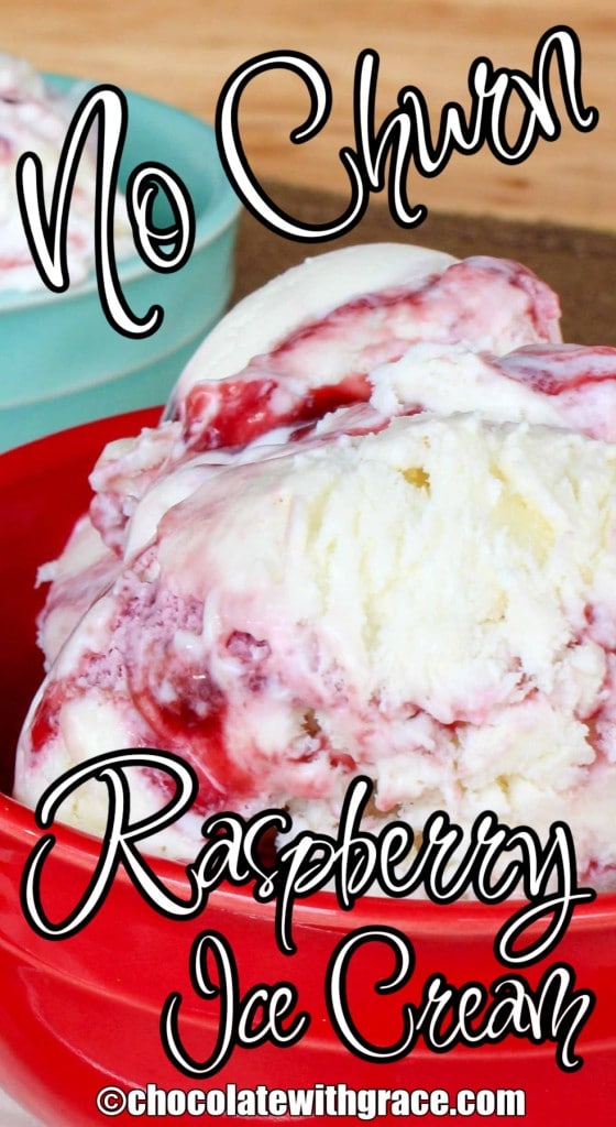 Raspberry White Chocolate Ice Cream