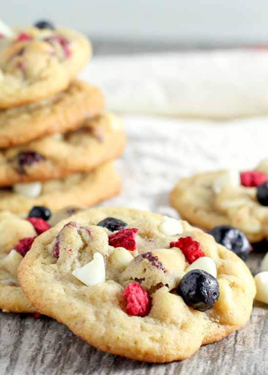Red White and Blue Cookies for the fourth of July