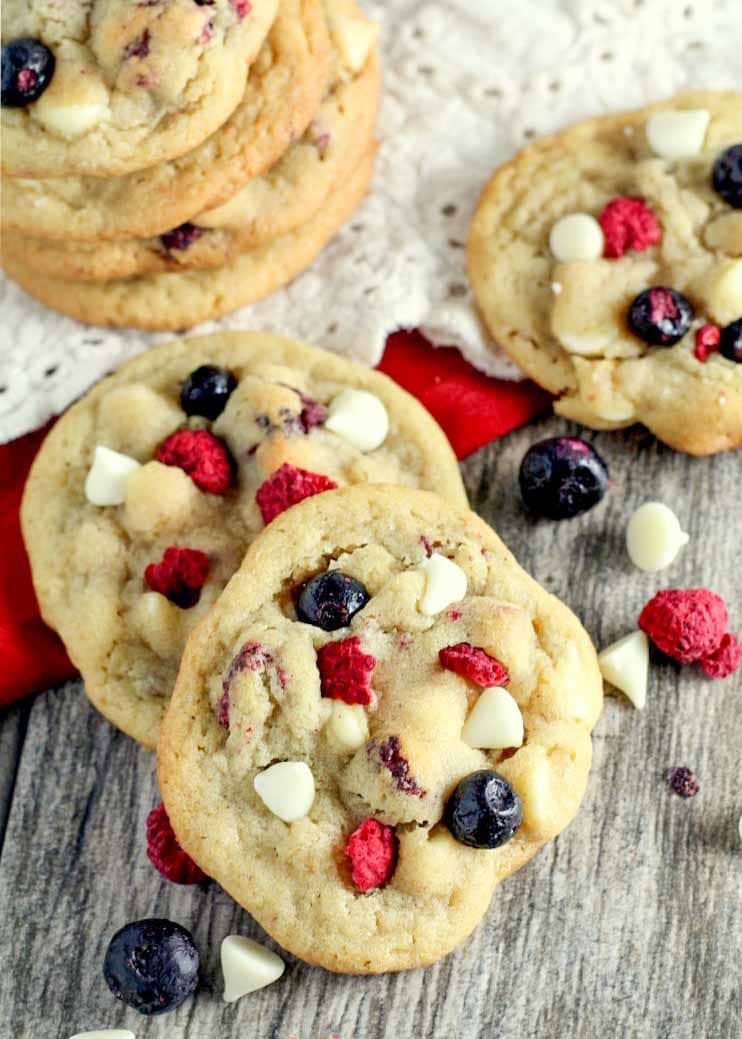 Red, White and Blue Cookies
