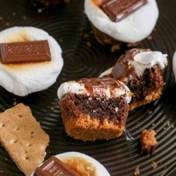 Brownies topped with S'mores are a hit