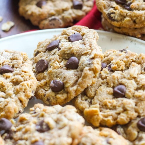 The Best Brown Butter Oatmeal Cookies - Chocolate with Grace