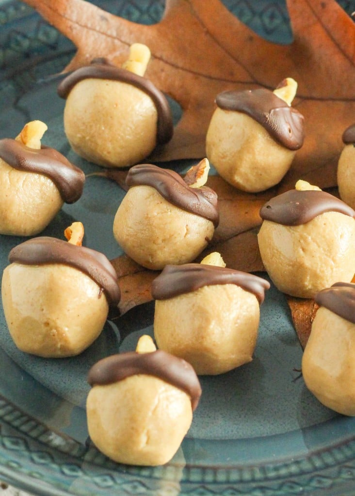 peanut butter balls with chocolate 