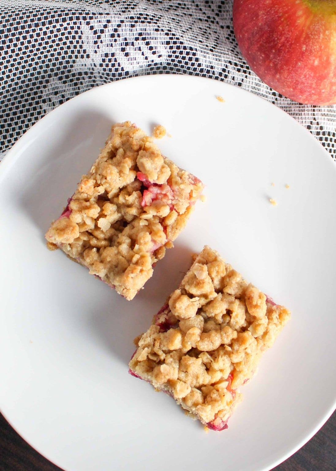 Cranberry Apple Crumb Bars - Chocolate with Grace