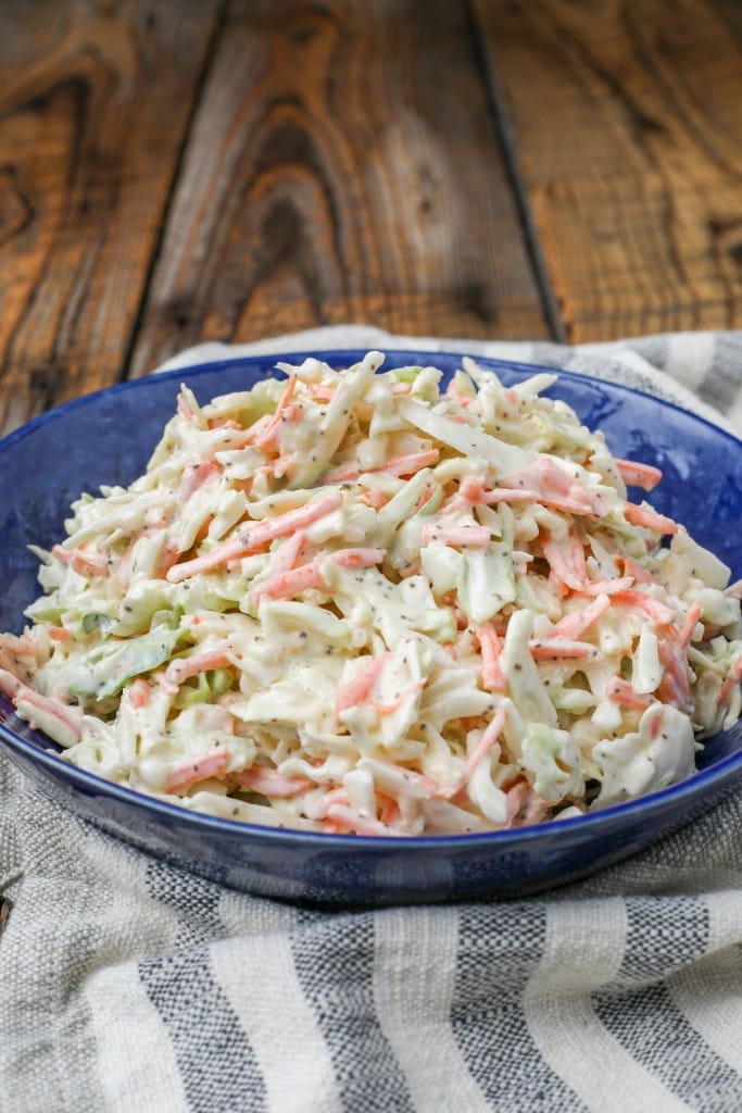 slaw with dressing