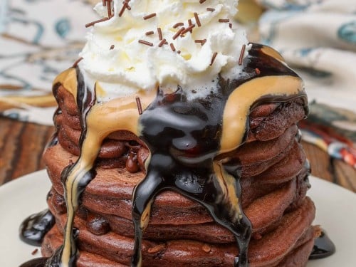 Silver Dollar Pancakes - Chocolate with Grace
