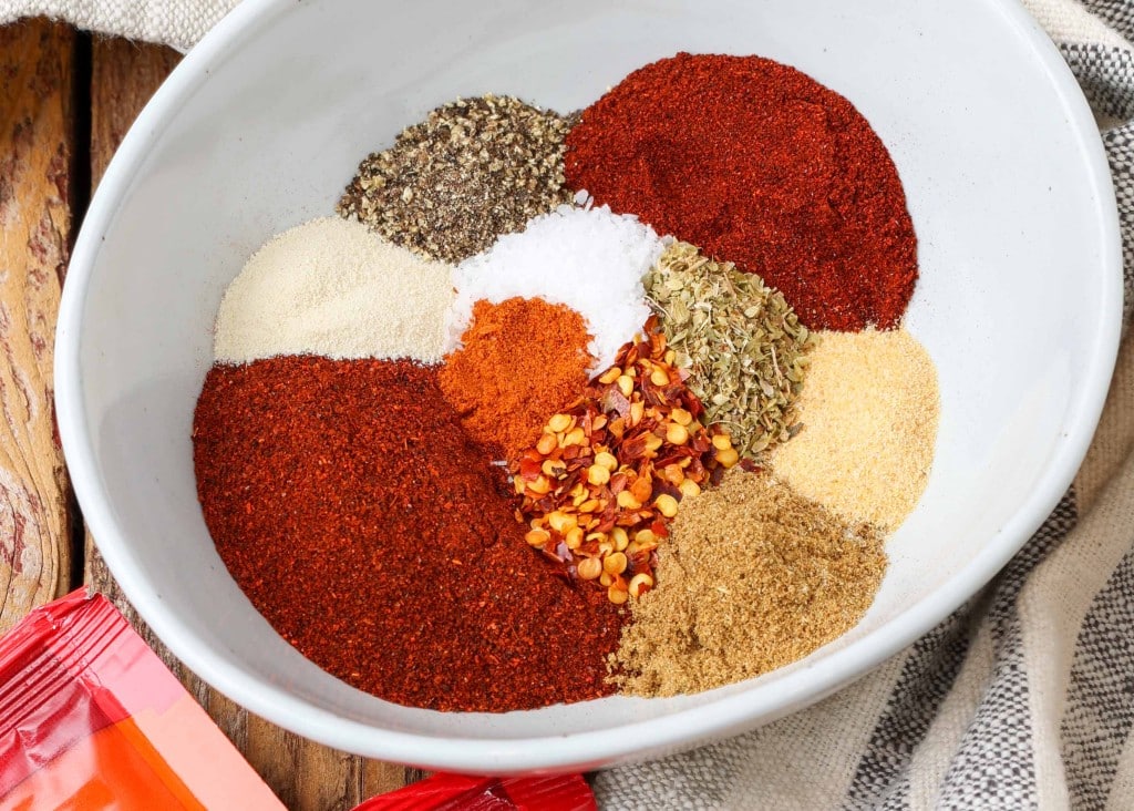 spices in small white bowl