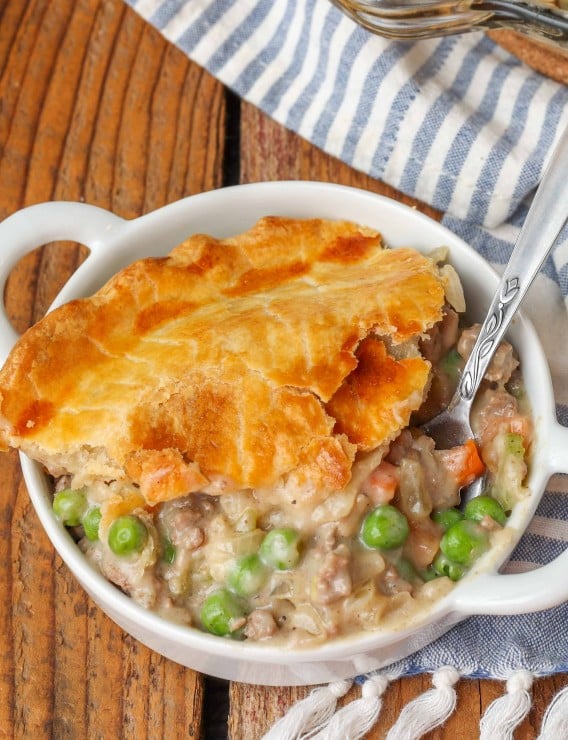 Crescent Roll Chicken Pot Pie - Chocolate with Grace