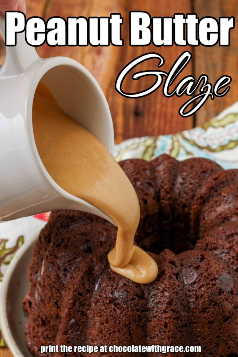 Peanut butter glaze chocolate with grace