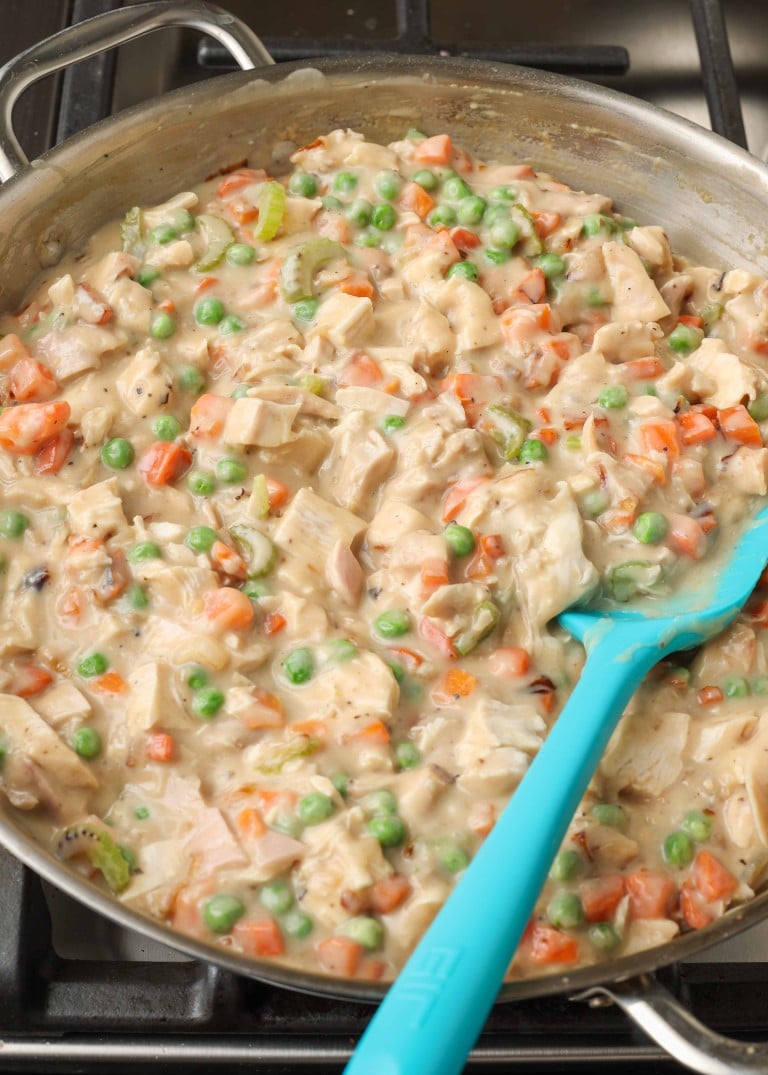 Crescent Roll Chicken Pot Pie - Chocolate with Grace