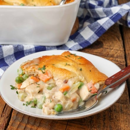 Crescent Roll Chicken Pot Pie - Chocolate with Grace