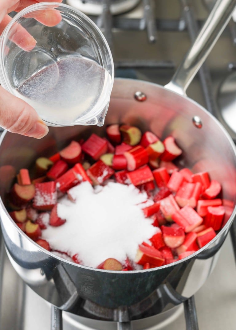 Rhubarb Sauce - Chocolate with Grace