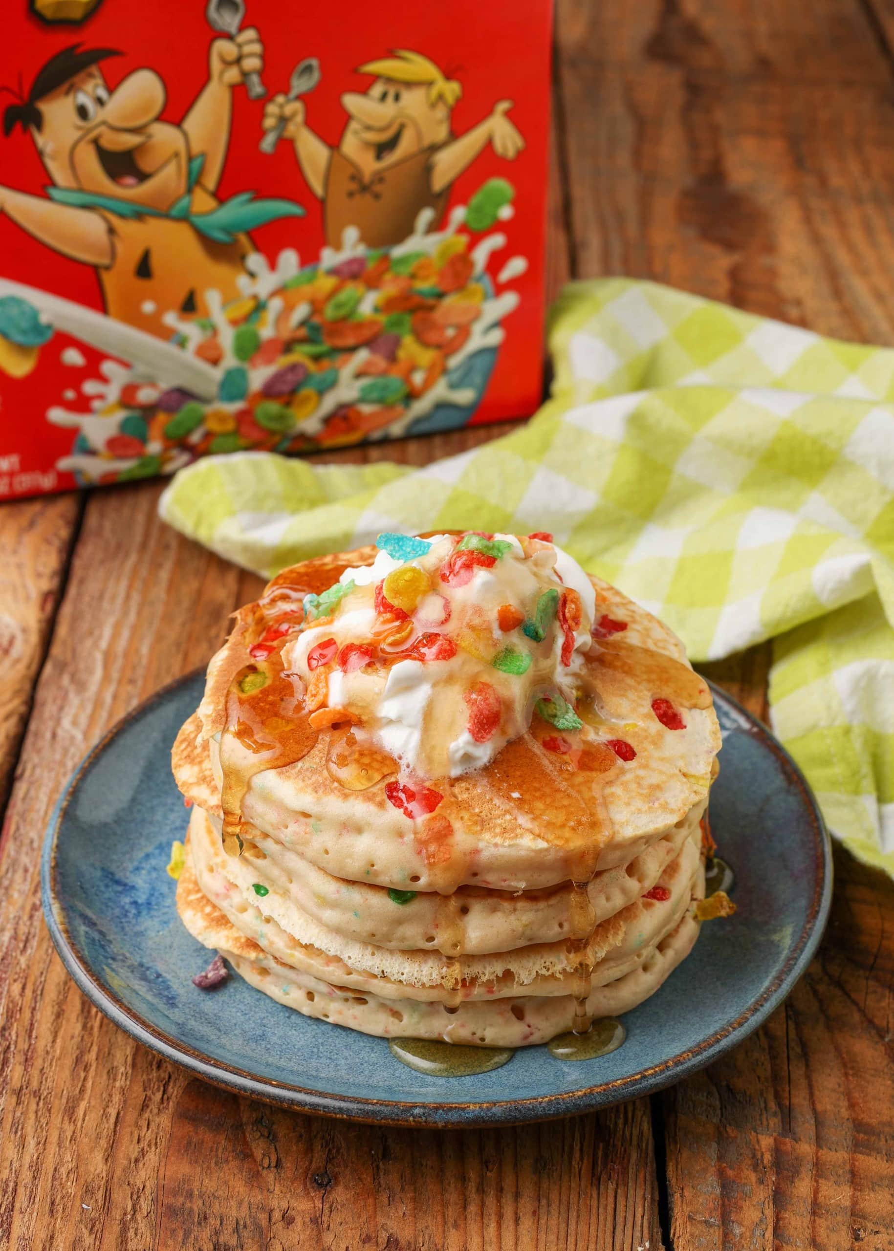 Fruity Pebbles Pancake Poppers - Sparkles to Sprinkles