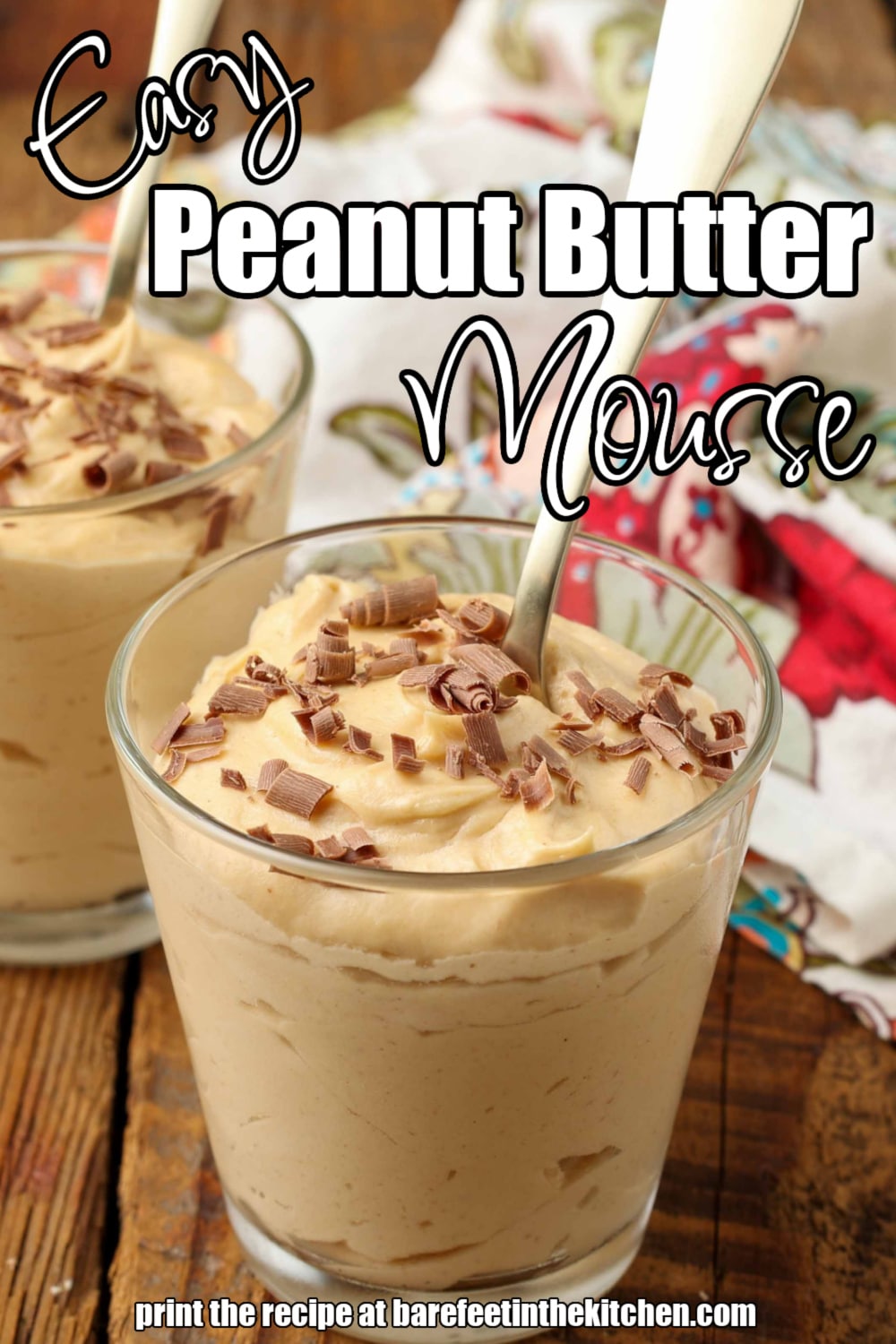 Easy Peanut Butter Mousse - Chocolate with Grace