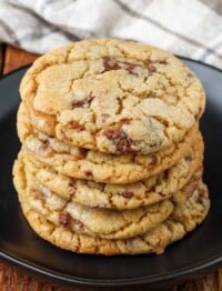 Close-up on stack of cookies