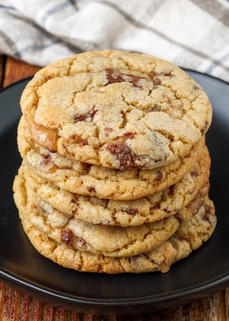 Close-up on stack of cookies