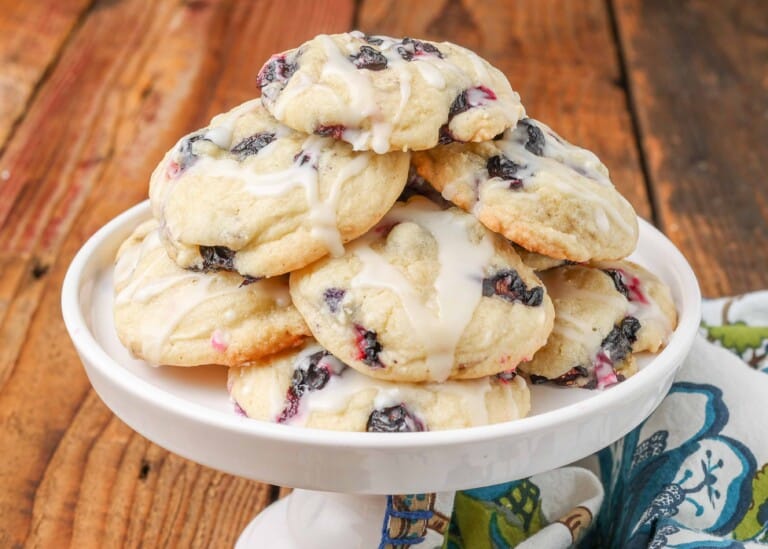 Lemon Blueberry Cookies - Chocolate with Grace