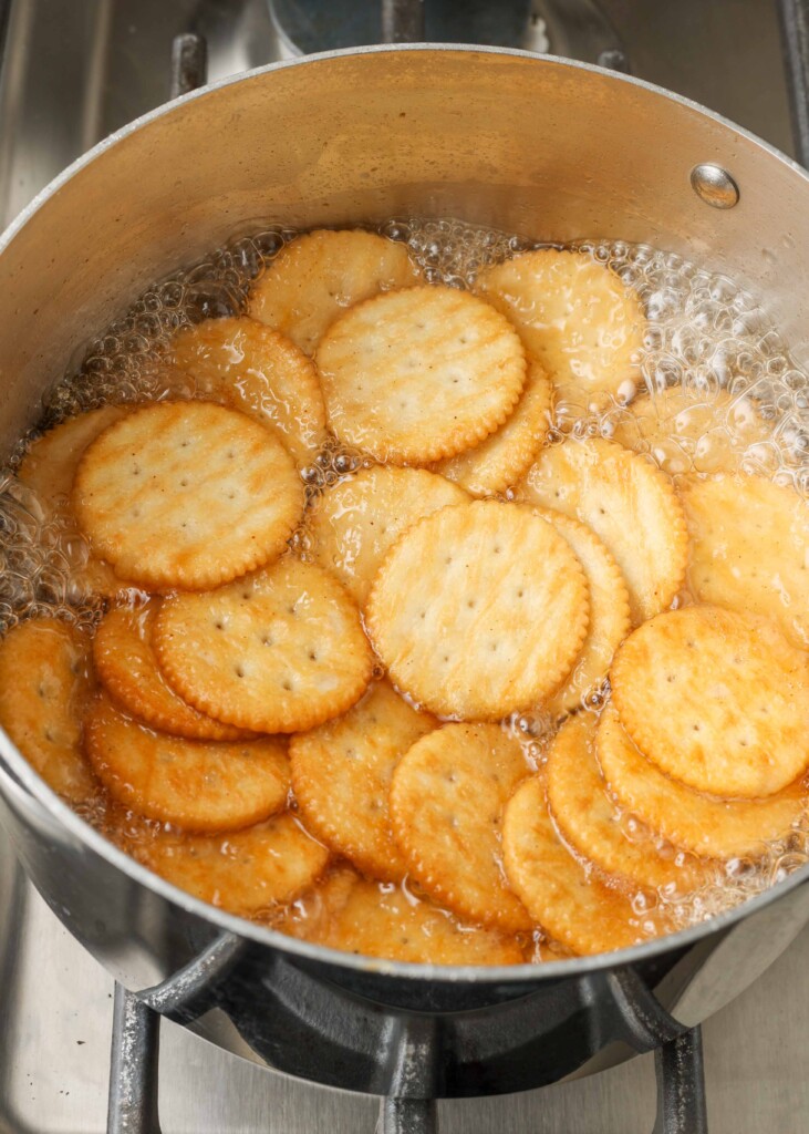 pie ingredients simmering on stove