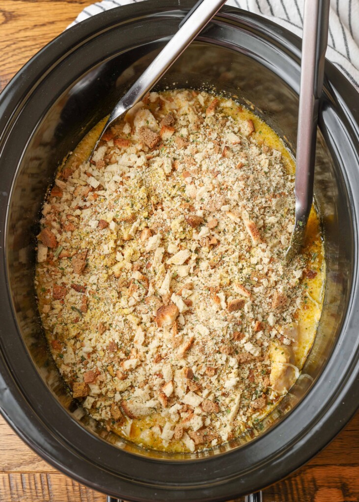 stuffing mix added to crockpot