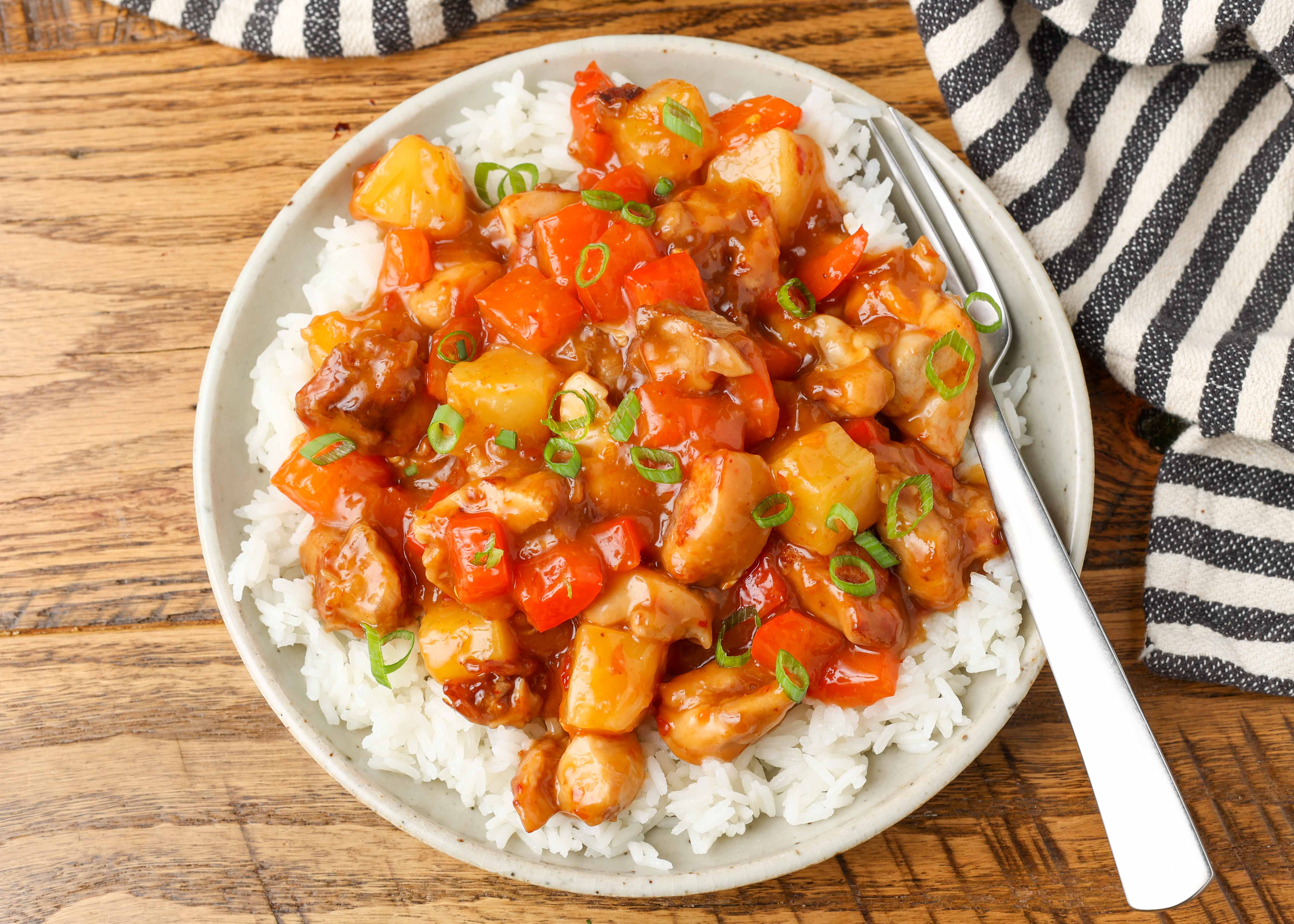Pineapple Chicken Stir Fry - Chocolate with Grace