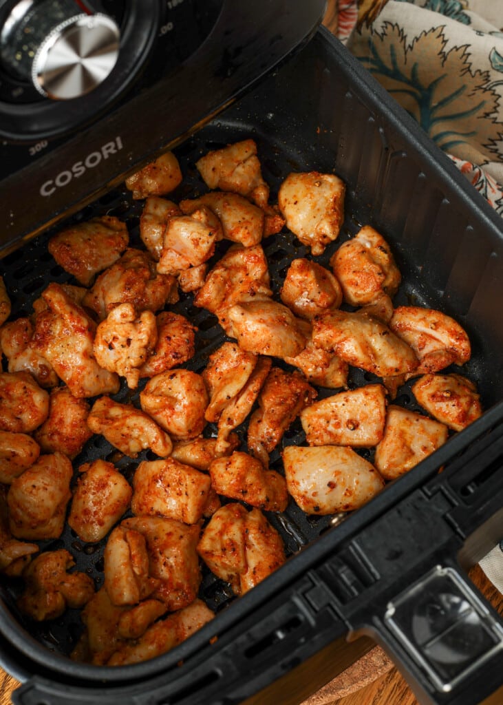 cooked chicken in air fryer